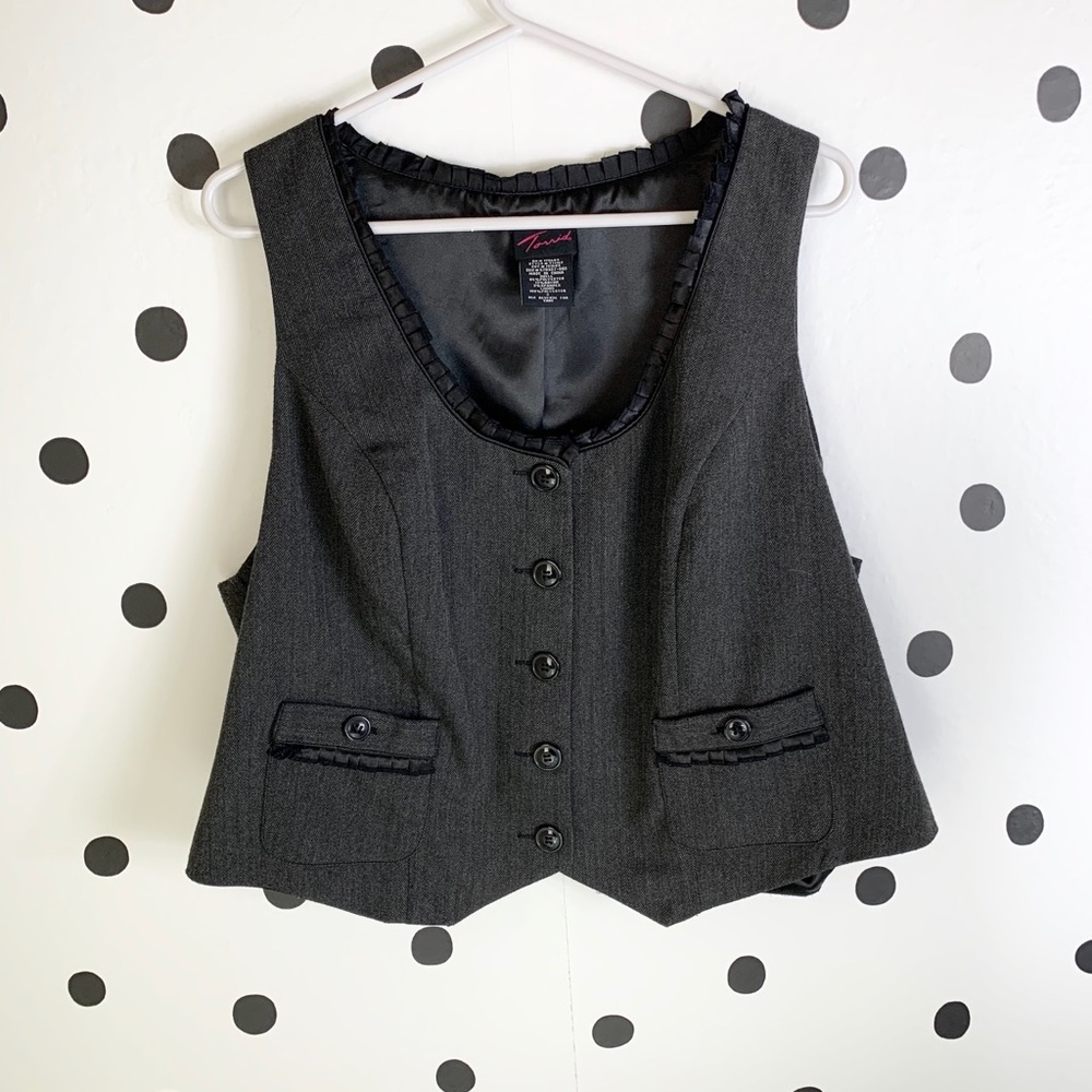 🔥30%OFF🔥EUC TORRID BUTTON DOWN VEST size 2